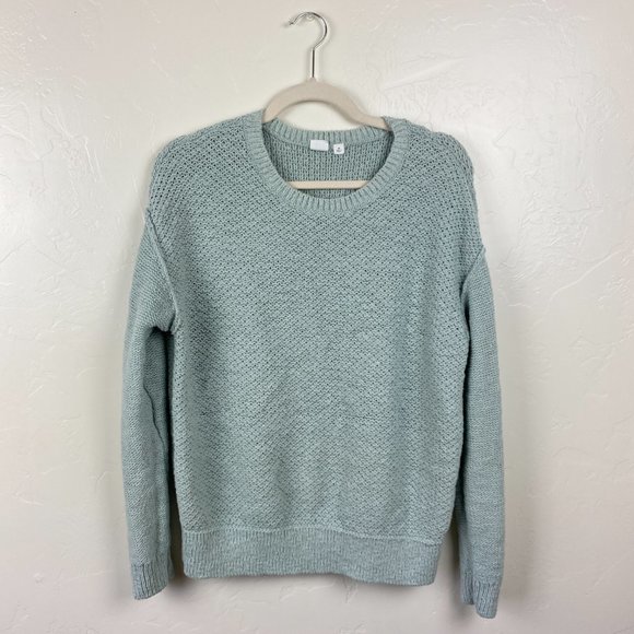 GAP Mixed Texture Linen/Cotton Pullover Sweater - Picture 2 of 8